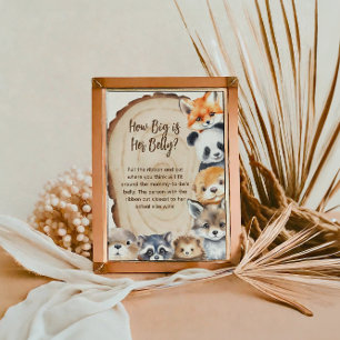 Poster Qual é o tamanho do seu sinal de jogo de carne de