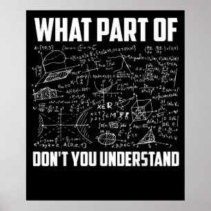 Poster Qual Parte De Não Entende Professor De Matemática 