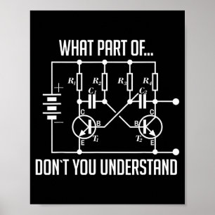 Poster Qual Parte De Você Não Entende Presente De Engenhe