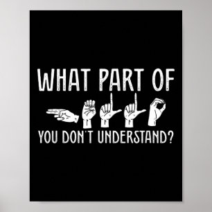 Poster Qual Parte Você Não Entende Professor De Design O