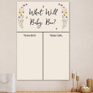 Poster Qual Será o Sexo do Bebê Sinal de Votação para Rev