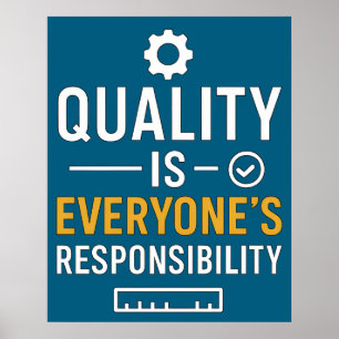 Poster Qualidade é Responsabilidade de Todos Citação de Q