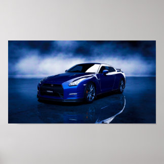 Póster Qualidade Nissan GT-R