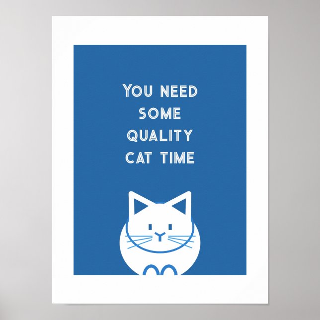 Poster Quality Cat Time (Frente)