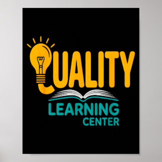 Poster Quality Learning Center Funny School Quote 