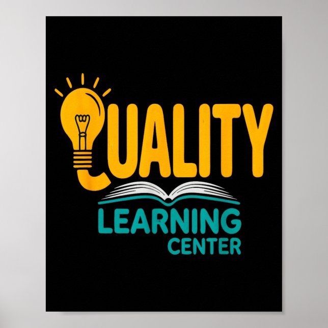 Poster Quality Learning Center Funny School Quote  (Frente)