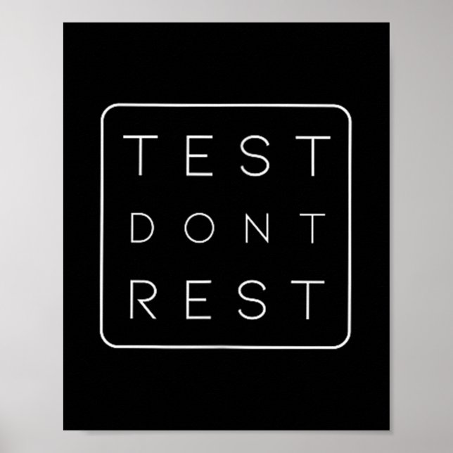 Poster Quality Urance Software Tester Qa Engineer Geeks F (Frente)