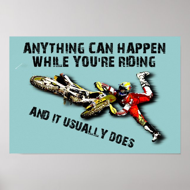Póster Qualquer Coisa Pode Acontecer Moto Motocross Diver (Frente)