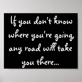 Poster Qualquer estrada