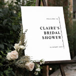 Poster Qualquer Evento, Elegante Sinal de Boas-vindas Mod<br><div class="desc">Bem-vindos aos seus convidados com este elegante sinal de boas-vindas personalizado. Capacidade de mudar o texto para qualquer evento, "Chá de panela" é simplesmente um exemplo. Na moda, simples e simples, design elegante moderno. Se necessário, você pode selecionar "Editar usando a ferramenta de Design" e fazer alterações no estilo, tamanho,...</div>