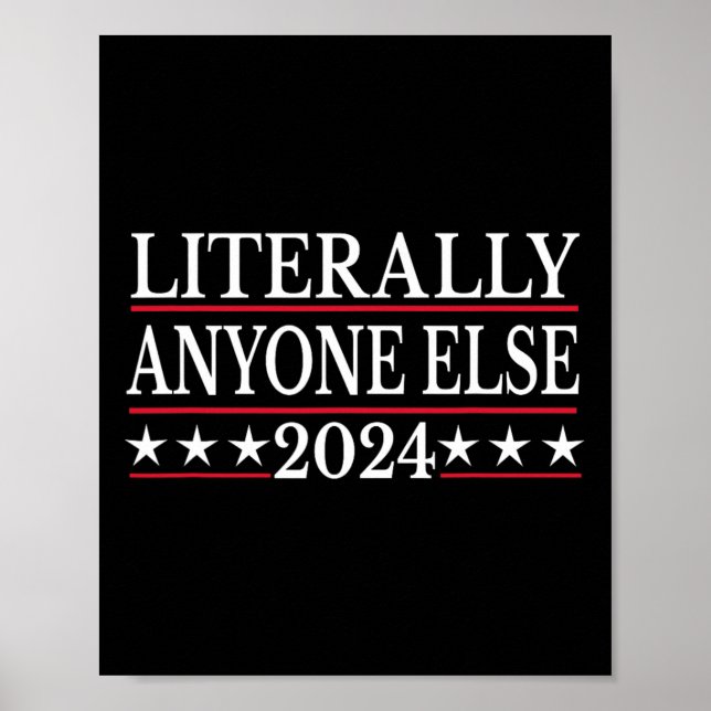 Poster Qualquer Outro Anti-Trump Anti Biden 2024 (Frente)