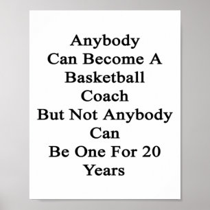 Poster Qualquer Um Pode Se Tornar Um Treinador De Basquet