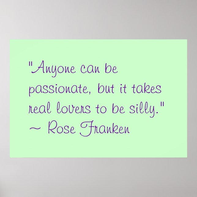 Póster Qualquer Um Pode Ser Apaixonado (Frente)