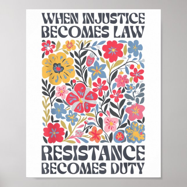 Poster Quando A Injustiça Se Torna Resistência À Lei Torn (Frente)
