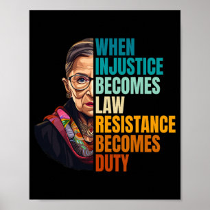 Poster Quando A Injustiça Se Torna Resistência À Lei Torn