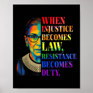 Poster Quando A Injustiça Se Torna Resistência À Lei Torn
