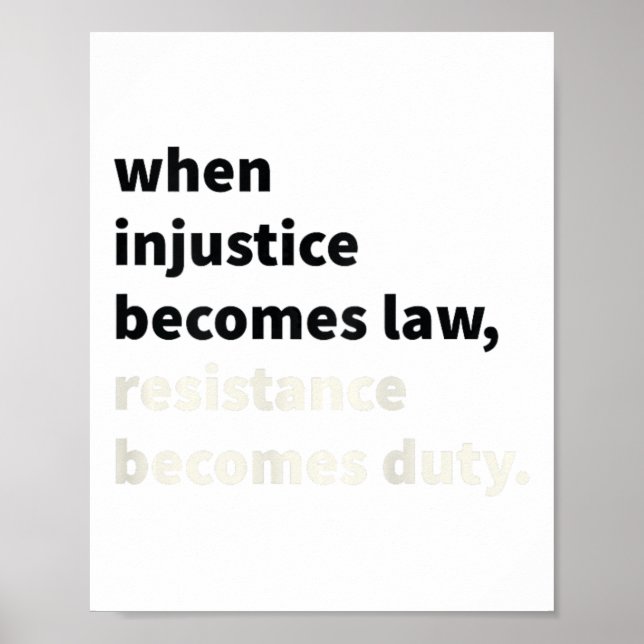 Poster Quando A Injustiça Se Torna Resistência À Lei Torn (Frente)