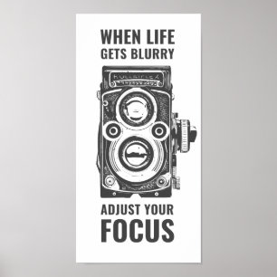 Poster Quando a vida fica desfocada, ajuste seu foco   Vi