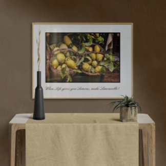 Poster Quando A Vida Lhe Dá Limões Fazem Limoncello Poste