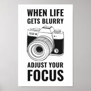 Poster Quando a vida obtem obscura ajuste sua motivação