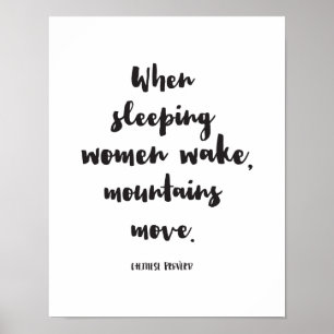 Poster Quando as mulheres de sono acordam, as montanhas