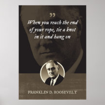 Quando chegar ao fim da corda, aperte um nó