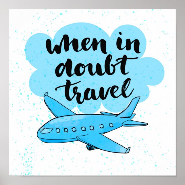 Póster Quando em Dúvida Viagem (Frente)