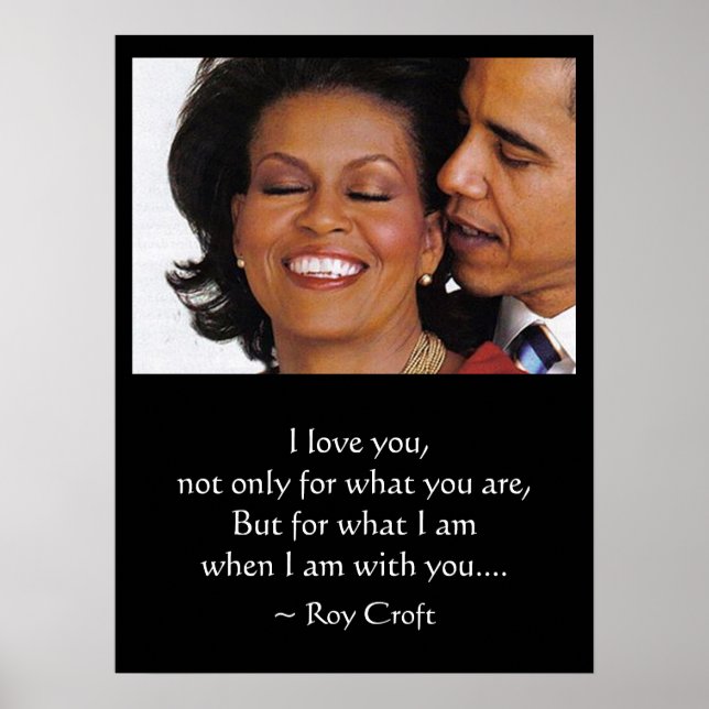 POSTER QUANDO ESTOU COM VOCÊ POSTER, BARACK E MICHELLE OB (Frente)