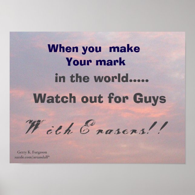 POSTER QUANDO FAZ A SUA MARCA (Frente)