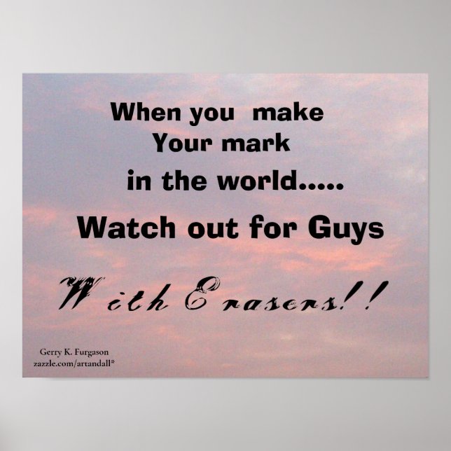 POSTER QUANDO FAZ A SUA MARCA (Frente)