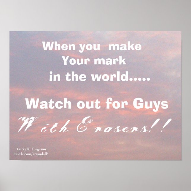 POSTER QUANDO FAZ A SUA MARCA (Frente)