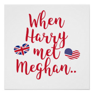 Póster Quando Harry conheceu Meghan  Casamento Real