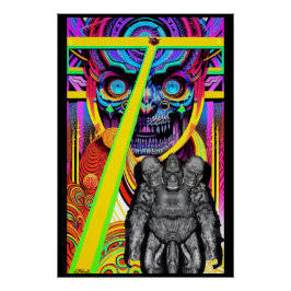 Póster Quando nem mesmo o rosto da morte pode se esconder