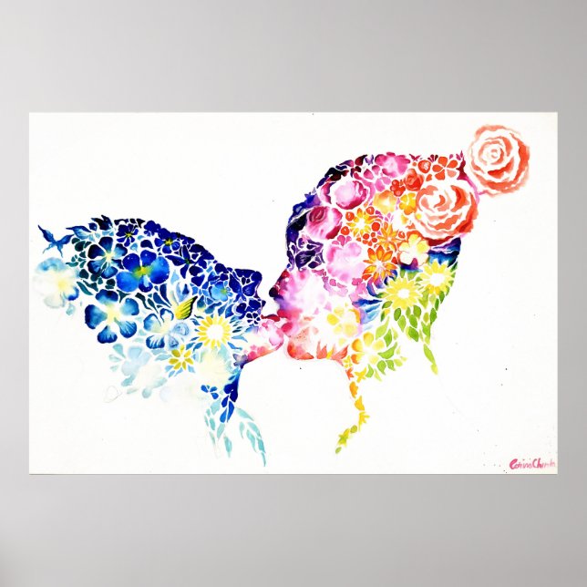 Poster Quando o amor está florescendo (Frente)