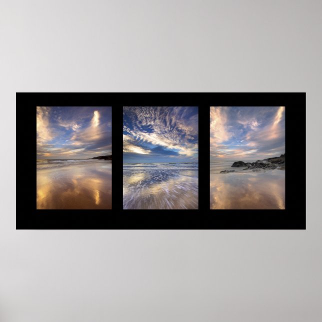 Póster Quando o céu e o mar se encontram. (Frente)