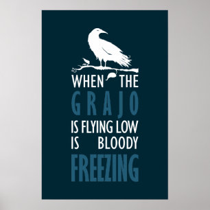 Poster Quando o grajo voa baixo