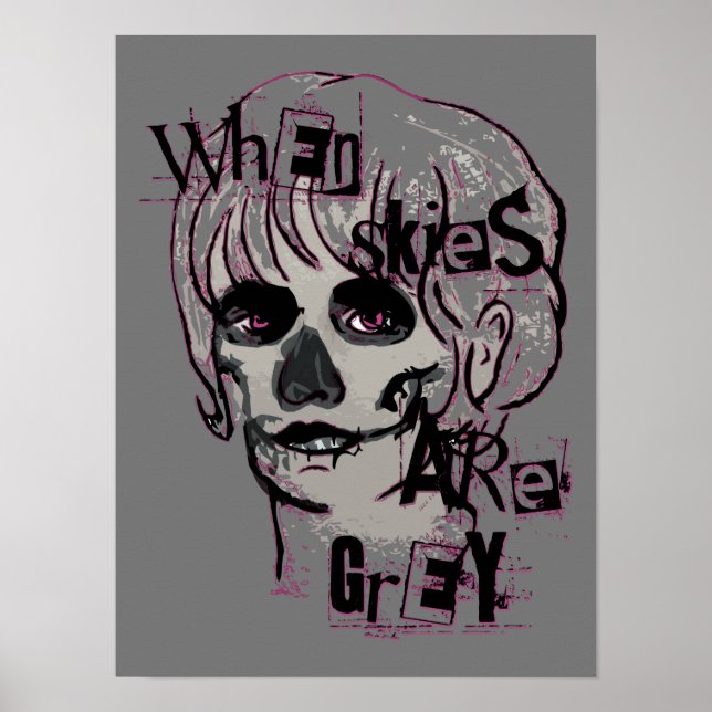 Poster quando os céus são cinza (Frente)