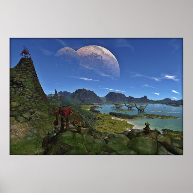 Poster Quando os dinossauros circulam (Frente)