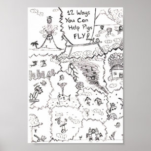 Poster Quando os porcos voarem… 12 maneiras de ajudá-l