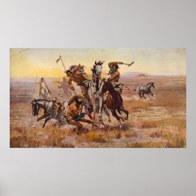 Póster Quando Sioux e Blackfoot se conheceram por Charles (Frente)