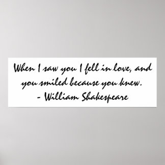 Póster Quando te vi, apaixonei-me - Wall Art
