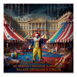 Póster Quando Um Palhaço Se Move Para Um Palácio...