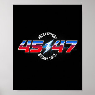 Poster Quando Um Relâmpago Atinge Duas Vezes 45 47 Reelei