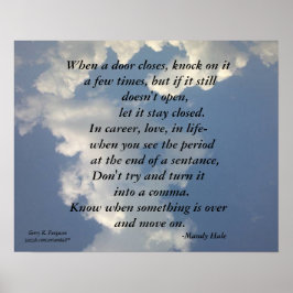 POSTER QUANDO UMA PORTA FECHA A CHEIRA DE MANDY