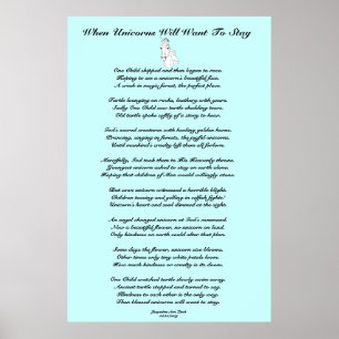 Póster Quando Unicórnios... Crianças