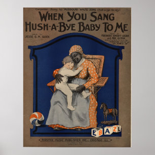 Poster Quando você cantou a hush um bebê do adeus a mim