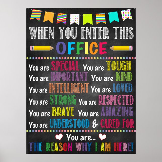 Poster Quando Você Entrar Neste Conselheiro Da Escola Do  (Frente)