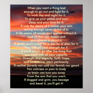 Poster Quando você quer uma coisa ruim o suficiente