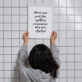 Poster Quando Você Se Sente Como Saindo Da Arte De Parede