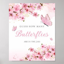 Quantas borboletas no chá de fraldas